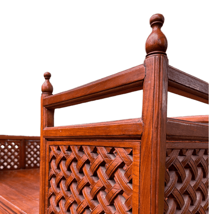 Vintage Asian Hardwood Large Daybed SofaThe Furniture Recycling Shop
