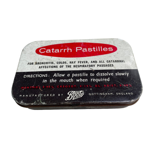 Vintage Boots the Chemist Catarrh Pastilles Tin 1960sThe Furniture Recycling ShopTins