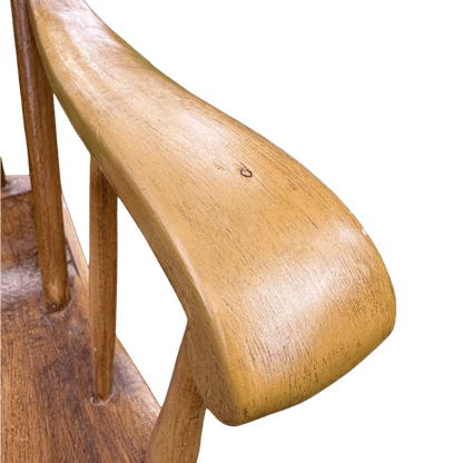 Vintage Danish Spindle Back Rocking Chair With Hand Painted DetailsThe Furniture Recycling Shop