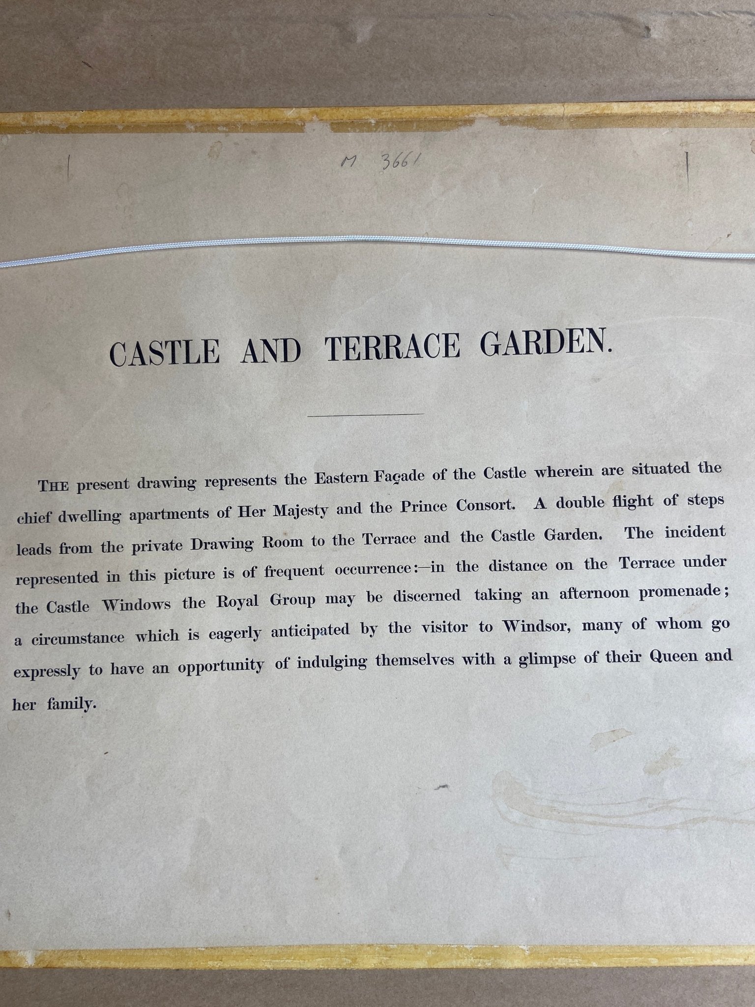 Vintage Framed Print of Windsor Castle and Terrace Gardens PictureThe Furniture Recycling Shop