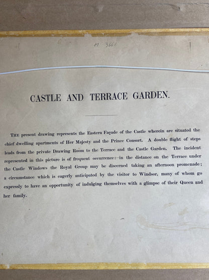 Vintage Framed Print of Windsor Castle and Terrace Gardens PictureThe Furniture Recycling Shop