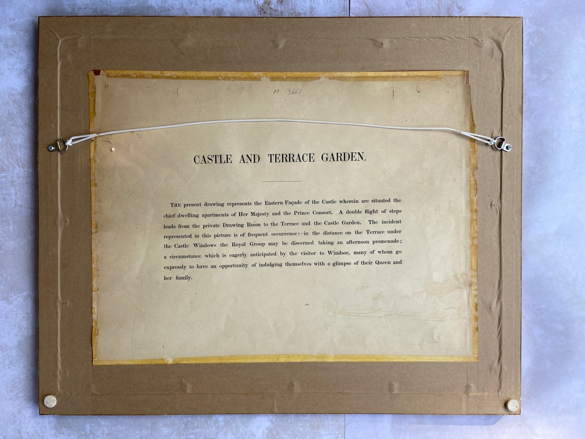 Vintage Framed Print of Windsor Castle and Terrace Gardens PictureThe Furniture Recycling Shop