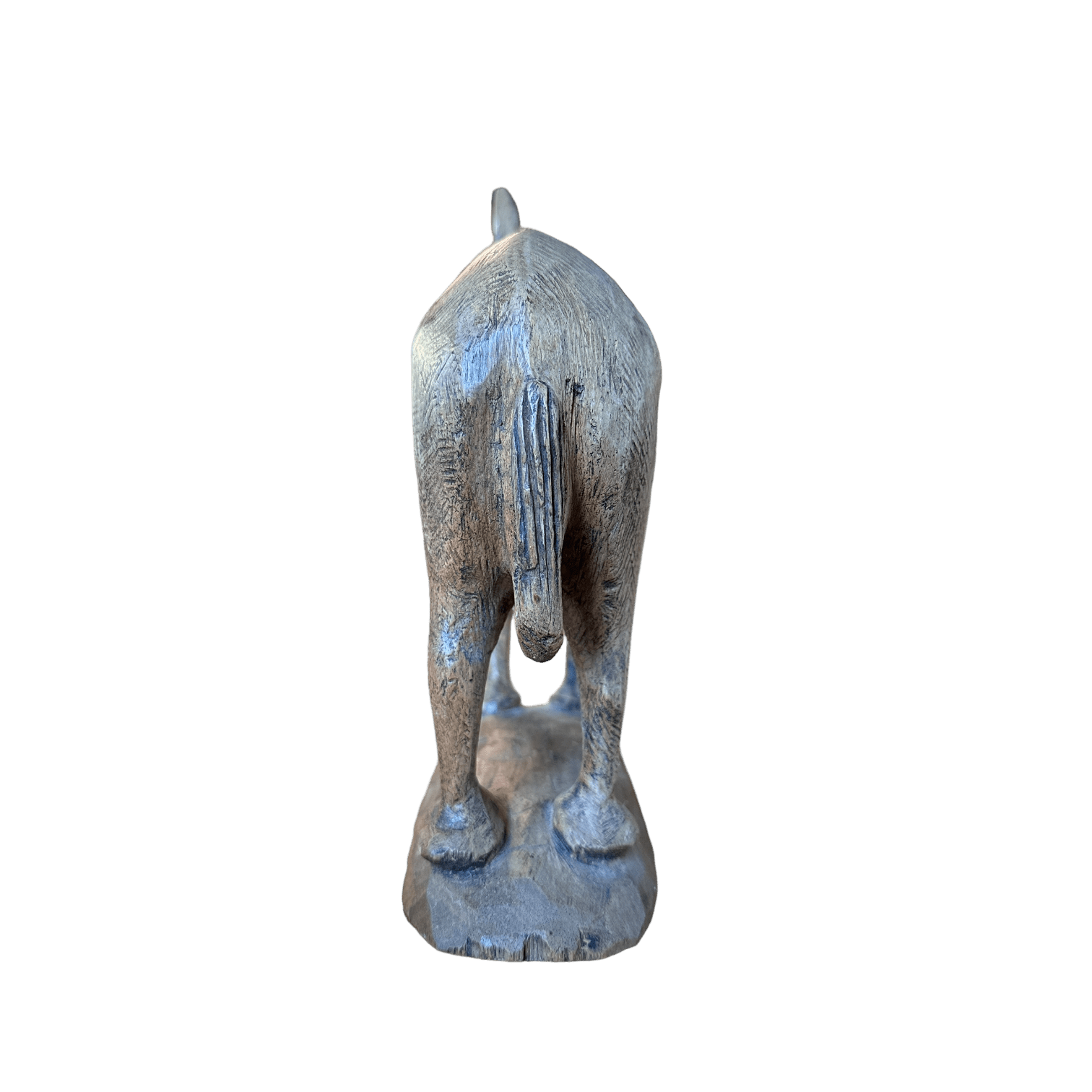 Vintage Hand - Carved Wooden Horse Ornament – Rustic Folk Art PieceThe Furniture Recycling Shop