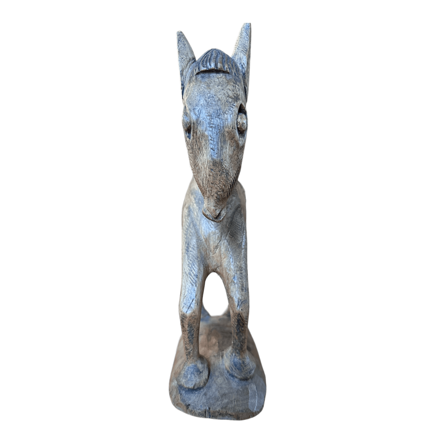 Vintage Hand - Carved Wooden Horse Ornament – Rustic Folk Art PieceThe Furniture Recycling Shop