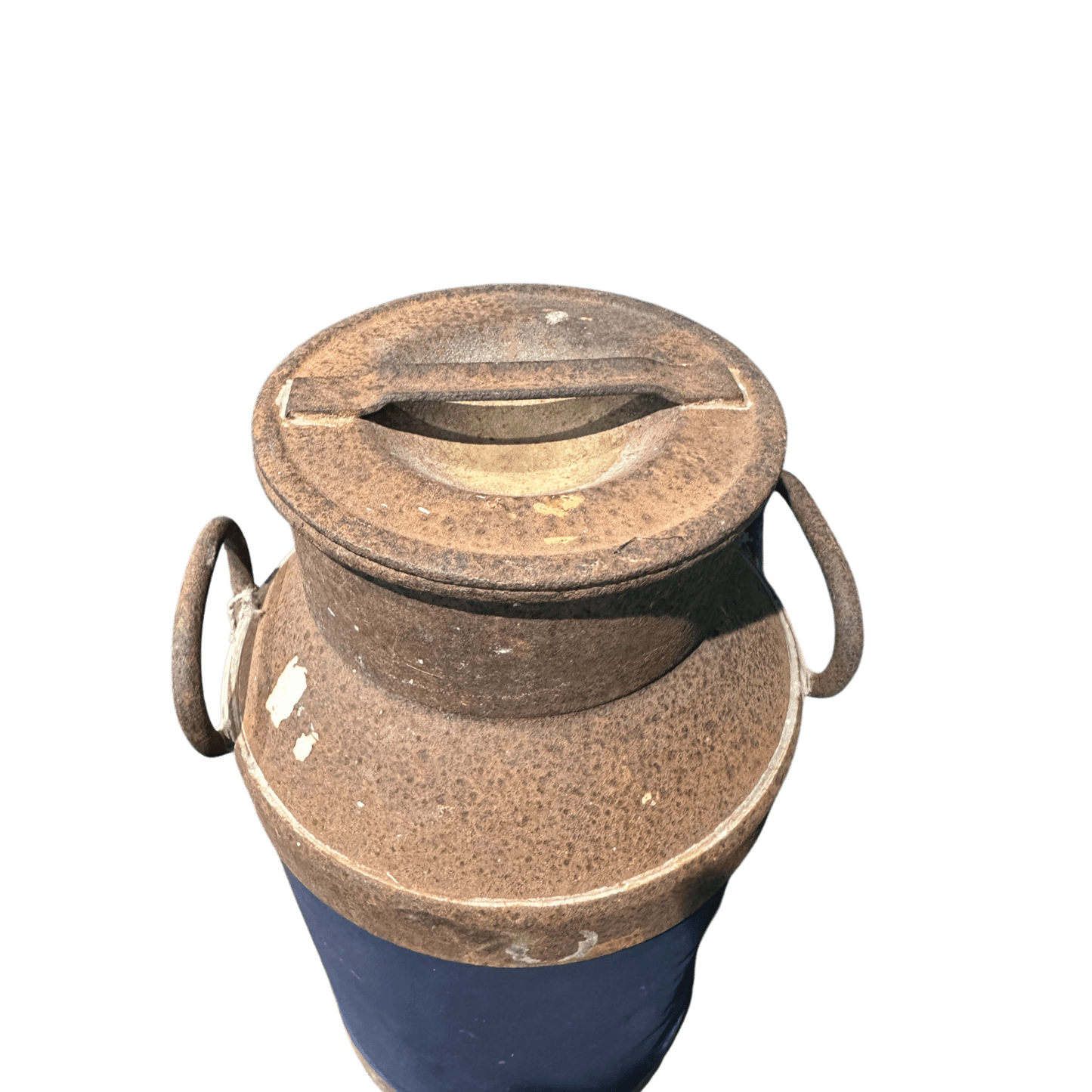 Vintage Metal Milk Churn With Hand Painted Floral PatternsThe Furniture Recycling Shop