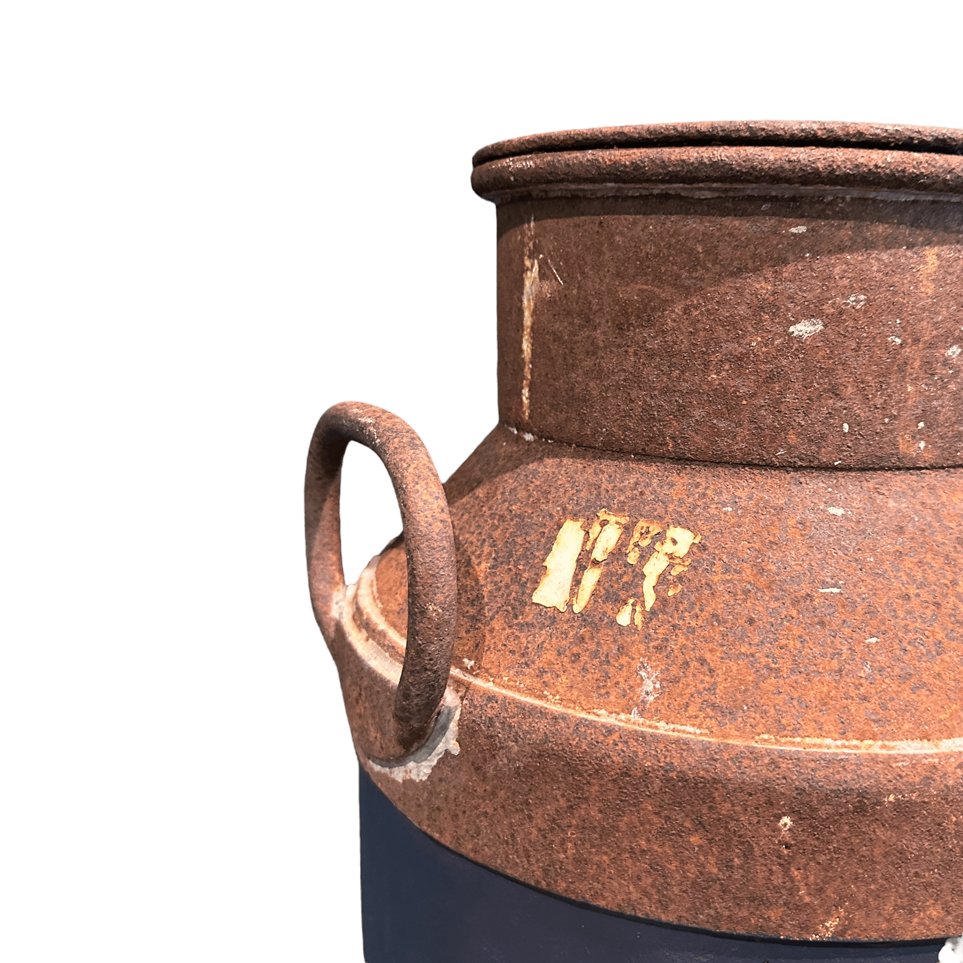 Vintage Metal Milk Churn With Hand Painted Floral PatternsThe Furniture Recycling Shop