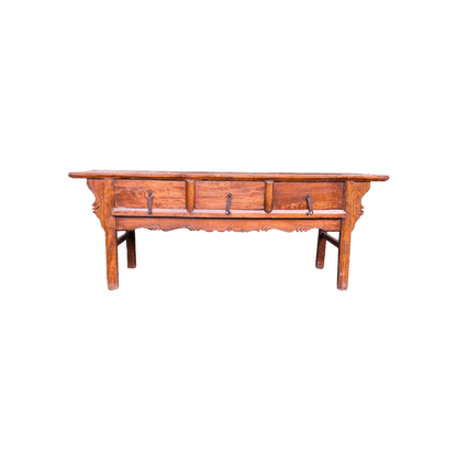 Vintage Rustic Oriental Style Alter Low Console Hall TableThe Furniture Recycling Shop