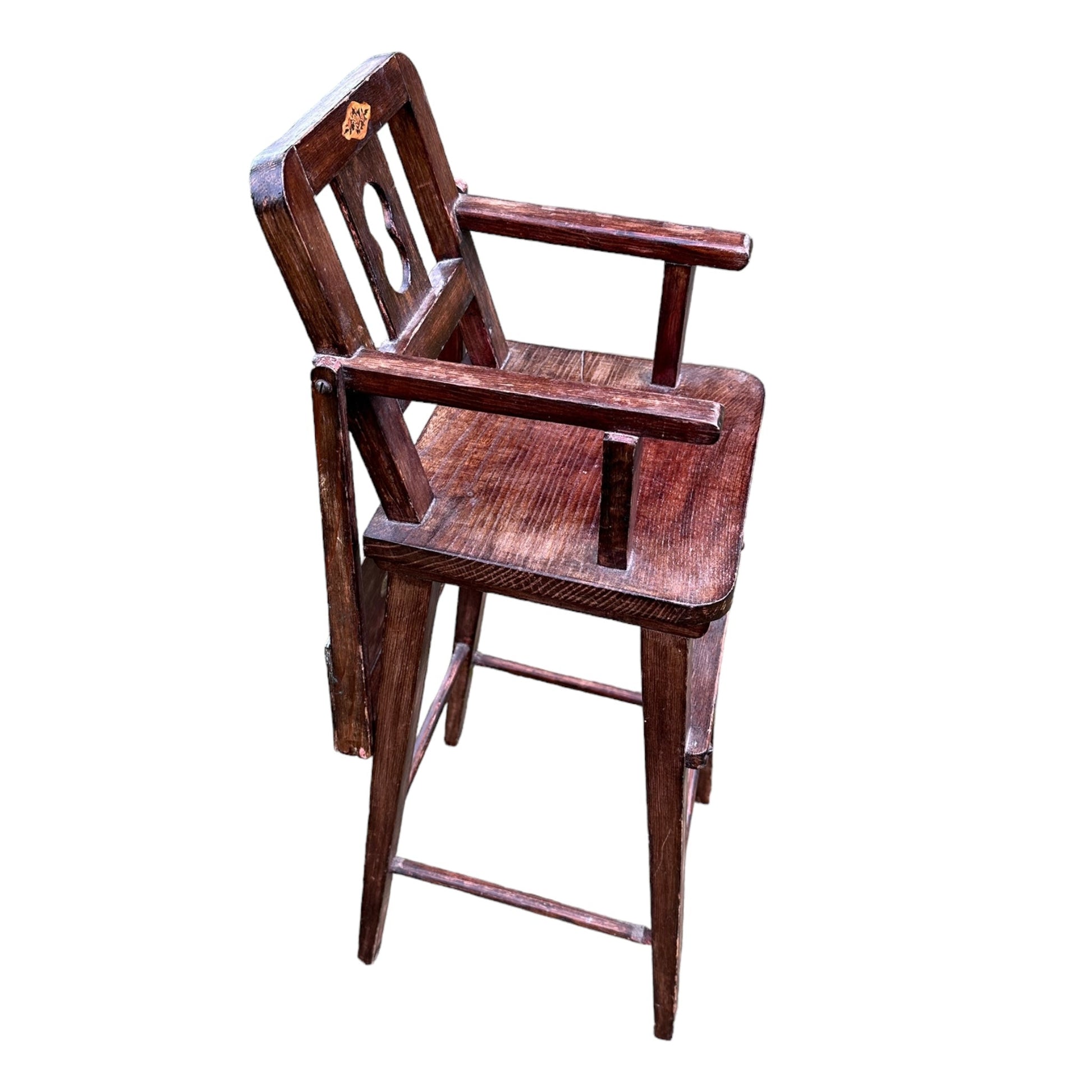 Vintage Small Dolls / Baby Wooden High ChairThe Furniture Recycling Shop