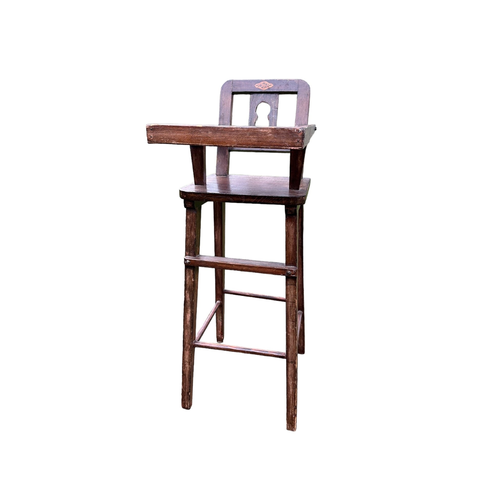 Vintage Small Dolls / Baby Wooden High ChairThe Furniture Recycling Shop