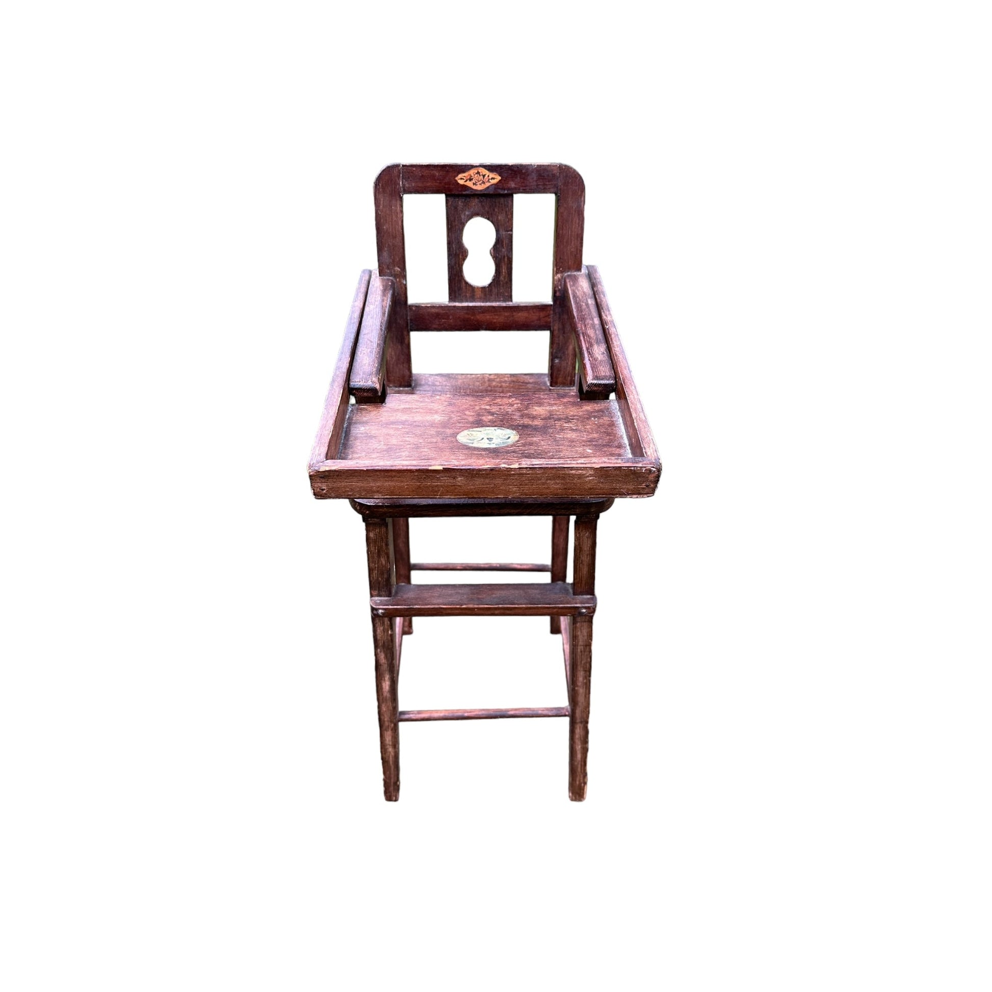 Vintage Small Dolls / Baby Wooden High ChairThe Furniture Recycling Shop