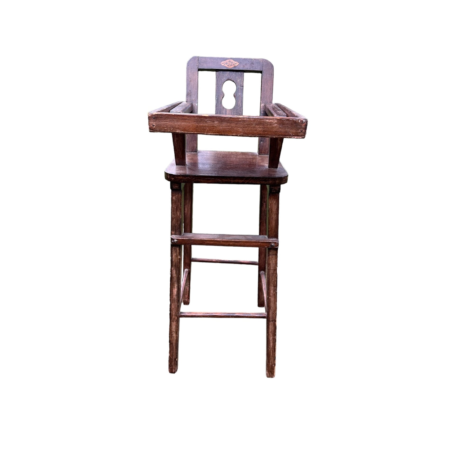 Vintage Small Dolls / Baby Wooden High ChairThe Furniture Recycling Shop