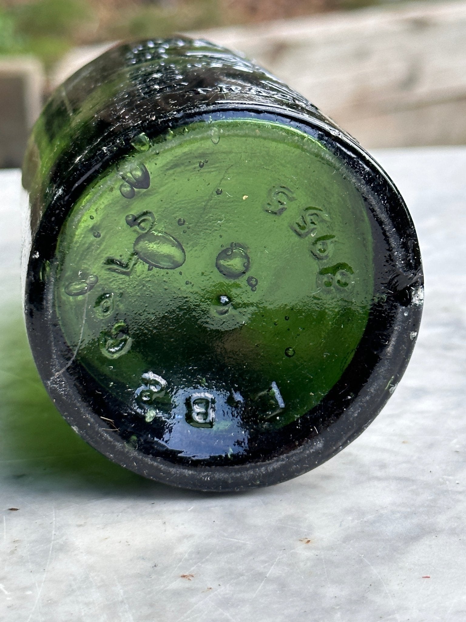 York Bottlers' Association Ltd, Antique Green Glass Bottle - Vintage Glass BottleThe Furniture Recycling ShopBottle