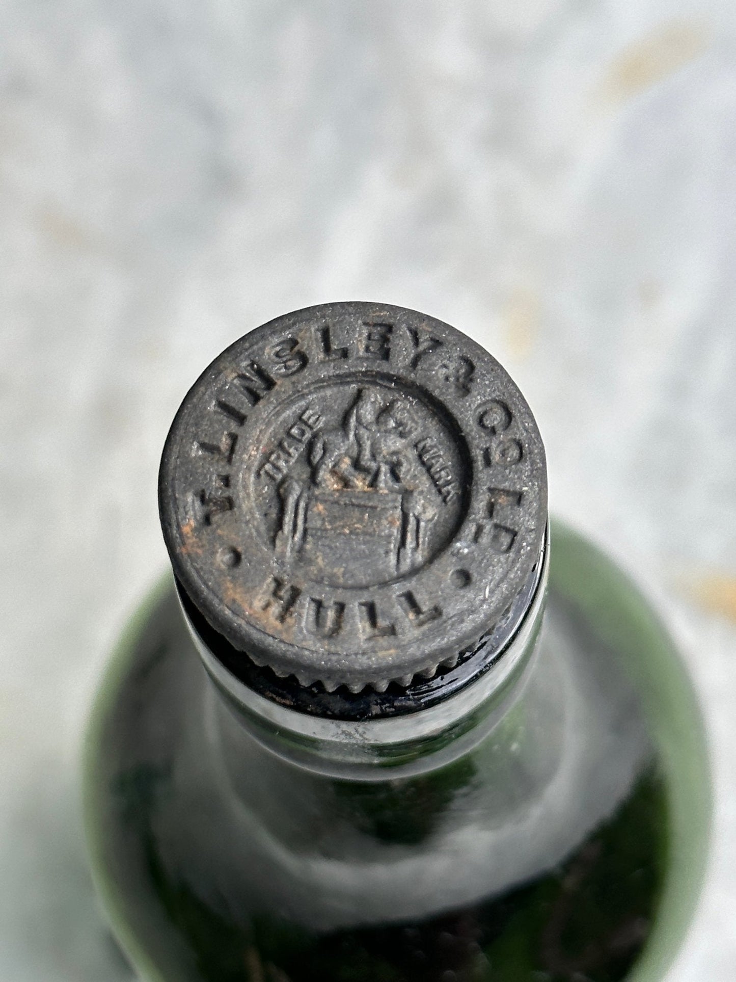 York Bottlers' Association Ltd, Antique Green Glass Bottle - Vintage Glass BottleThe Furniture Recycling ShopBottle