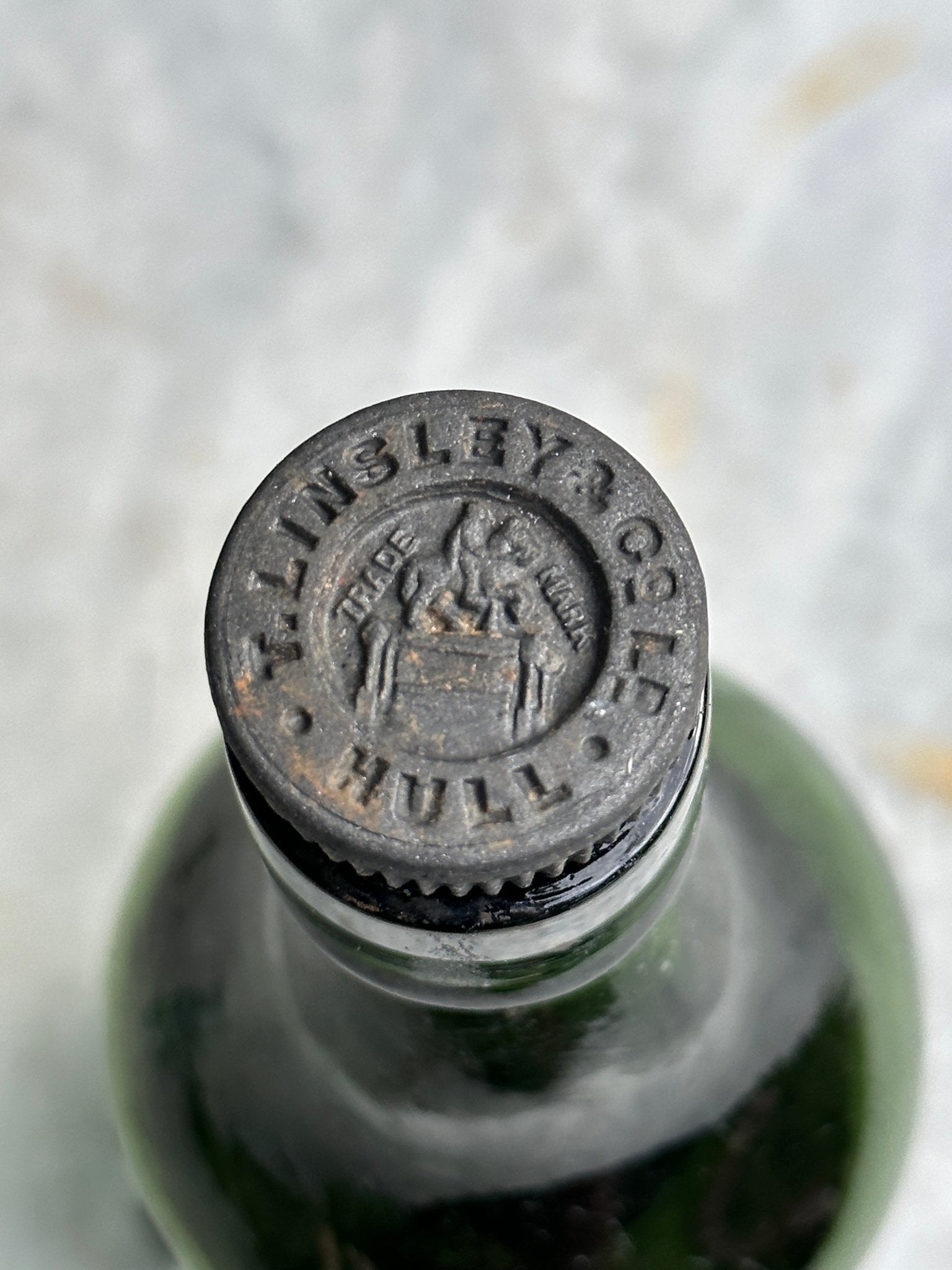 York Bottlers' Association Ltd, Antique Green Glass Bottle - Vintage Glass BottleThe Furniture Recycling ShopBottle