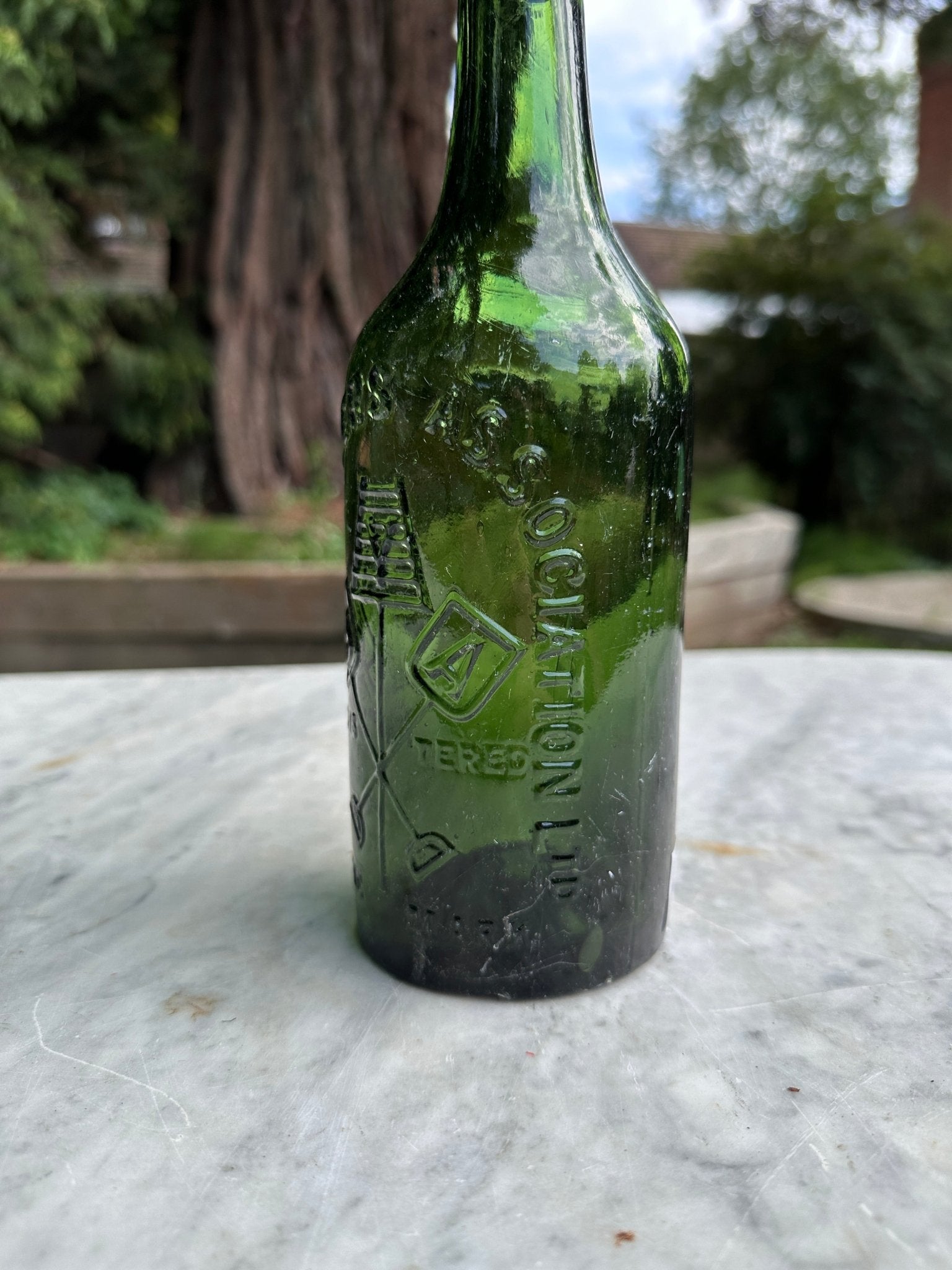 York Bottlers' Association Ltd, Antique Green Glass Bottle - Vintage Glass BottleThe Furniture Recycling ShopBottle
