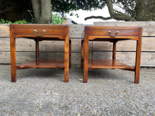 Load image into Gallery viewer, Pair of Bevan and Funnell Reprodux Side Occasional Lamp Tables
