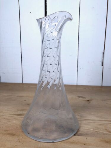 Swedish Twisted Glass Carafe, Traditional Drinks Decanter