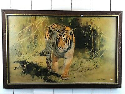 Vintage Retro Picture of A Tiger By Leonard Pearman. 70’s Print