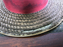 Load image into Gallery viewer, Vintage Straw Boaters Hat
