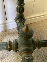 Load image into Gallery viewer, Vintage Octagonal Side Table Occasional Table Painted Legs On Brass Castors
