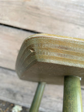 Load image into Gallery viewer, Retro Mid-Century Danish Low Green Stained Stool (In Need of TLC)
