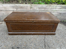 Load image into Gallery viewer, Antique Large Low Storage Trunk Chest Coffee Table
