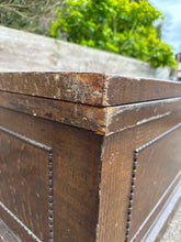 Load image into Gallery viewer, Antique Large Low Storage Trunk Chest Coffee Table
