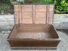 Load image into Gallery viewer, Antique Large Low Storage Trunk Chest Coffee Table
