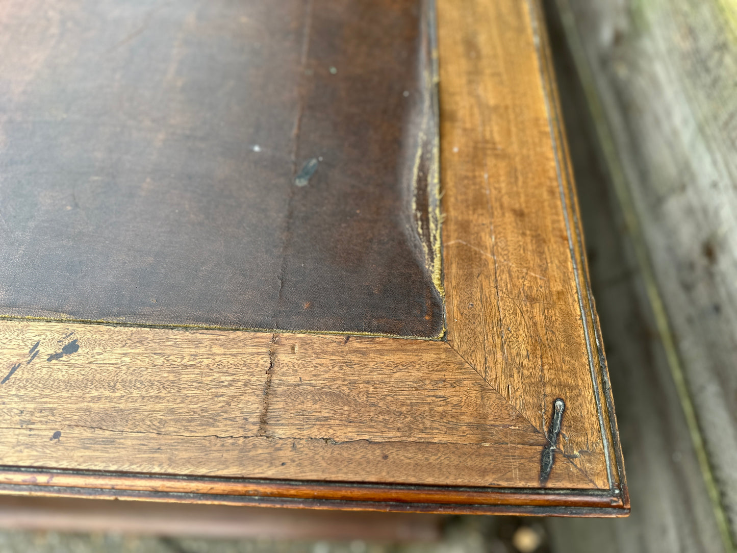 Antique Victorian Pedestal Writing Desk