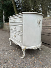 Load image into Gallery viewer, White Painted French Style Ornate Short Chest Of Drawers
