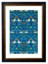 Load image into Gallery viewer, Birds - William Morris Pattern Artwork Print. Framed Wall Art PictureVintage Frog T/APictures &amp; Prints
