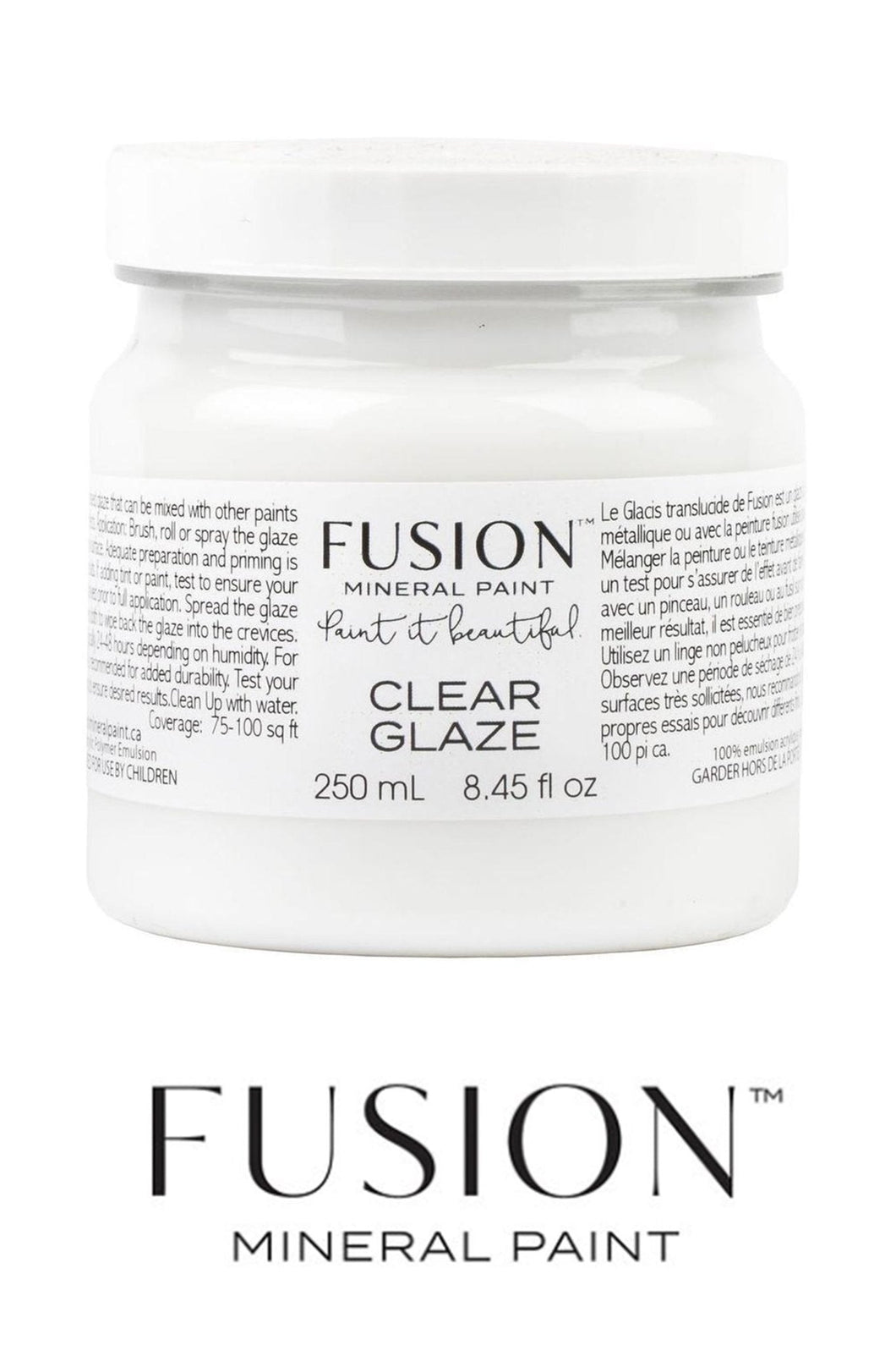 Clear Glaze, Fusion Mineral Paint - 250mlFusion™Paint
