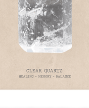 Load image into Gallery viewer, Clear Quartz Crystal Gemstone Artwork Print. Framed Healing Crystal Wall Art PictureVintage Frog T/APictures &amp; Prints
