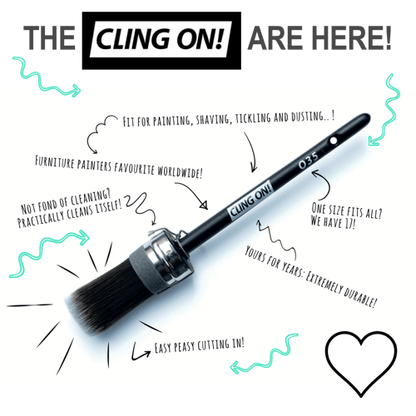 Cling On! Flat Furniture Paint Brushes With Synthetic BristlesCling On!Paint Brush