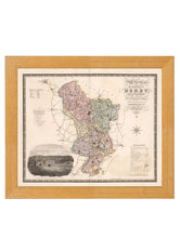 Load image into Gallery viewer, Framed County Maps of England Prints - Referenced From an Original 1800s MapVintage FrogPictures &amp; Prints
