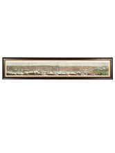 Load image into Gallery viewer, Framed Panoramic View Of London And The River Thames Print - Referenced From An Original Hand Coloured Print From The 1800sVintage FrogPictures &amp; Prints

