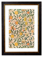Load image into Gallery viewer, Fruit - William Morris Pattern Artwork Print. Framed Wall Art PictureVintage Frog T/APictures &amp; Prints
