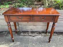 Load image into Gallery viewer, Mahogany Console Table With Two Drawers In Good Condition
