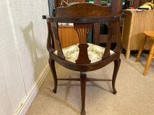 Load image into Gallery viewer, Edwardian Mahogany Inlaid Corner Chair
