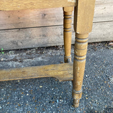 Load image into Gallery viewer, Vintage Satin Wood Wash Stand With Tiled Splash Back And Shelf

