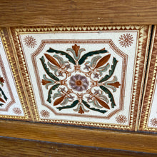 Load image into Gallery viewer, Vintage Satin Wood Wash Stand With Tiled Splash Back And Shelf
