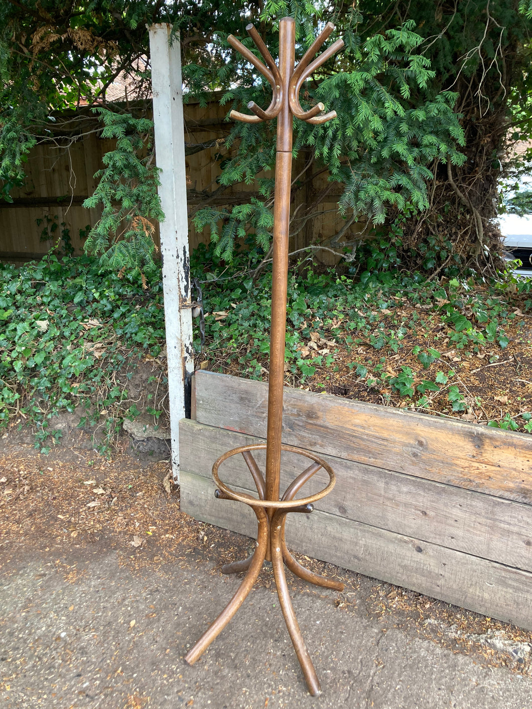 Vintage Solid Wood Hat And Coat Stand