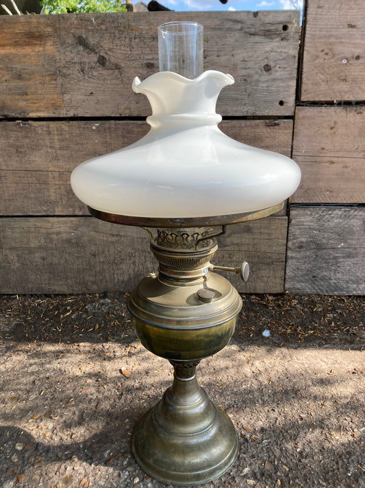 Vintage Brass Oil Lamp
