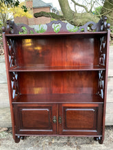 Load image into Gallery viewer, Solid Mahogany Wall Shelving Unit With Cupboard
