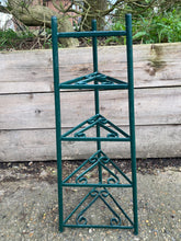 Load image into Gallery viewer, Green Painted Metal Five Shelf Pot Stand
