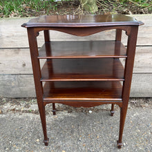 Load image into Gallery viewer, Vintage Mahogany Magazine Table Side Lamp Table
