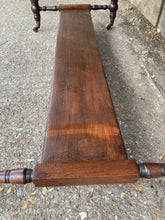 Load image into Gallery viewer, Antique Mahogany Desk Console Table On Turned Legs And Castors
