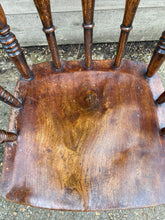 Load image into Gallery viewer, Antique Elm Wood Grandad Chair
