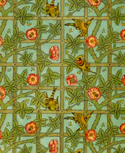 Load image into Gallery viewer, Trellis - William Morris Pattern Artwork Print. Framed Wall Art PictureVintage Frog T/APictures &amp; Prints
