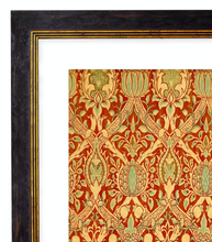 Load image into Gallery viewer, Velvet Broche - William Morris Pattern Artwork Print. Framed Wall Art PictureVintage Frog T/APictures &amp; Prints
